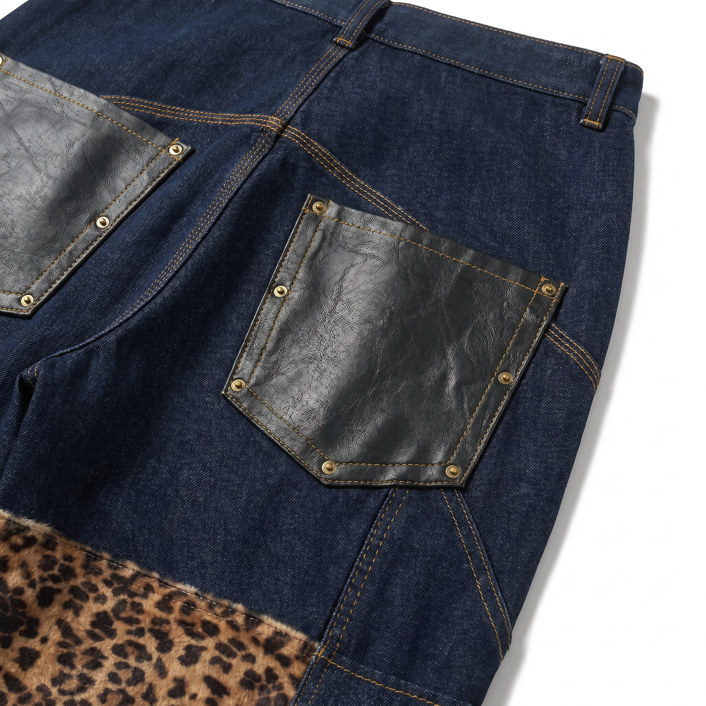 LEOPARD CARPENTER DENIM