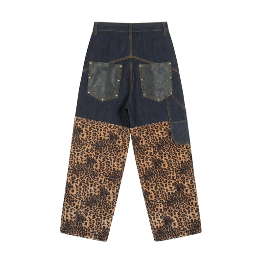 LEOPARD CARPENTER DENIM