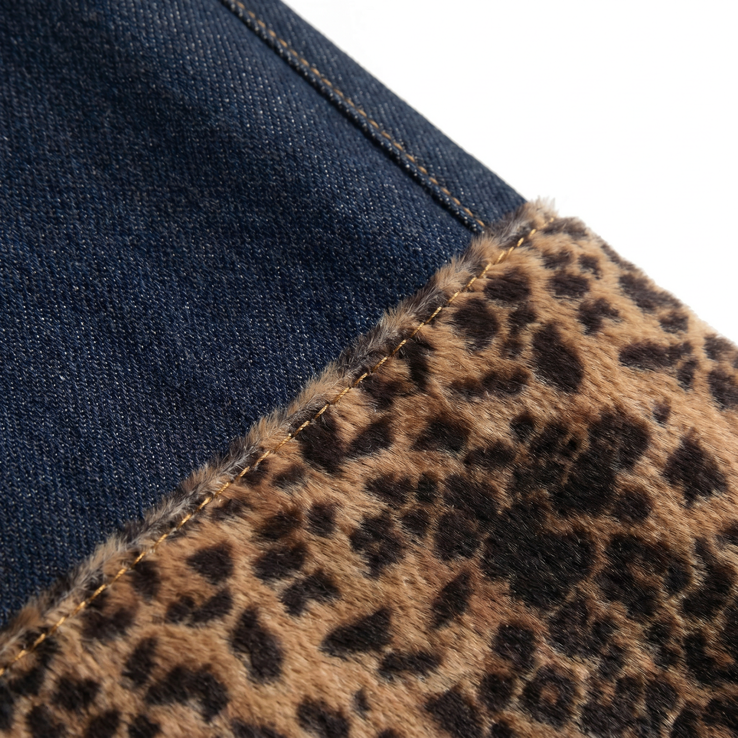 LEOPARD CARPENTER DENIM