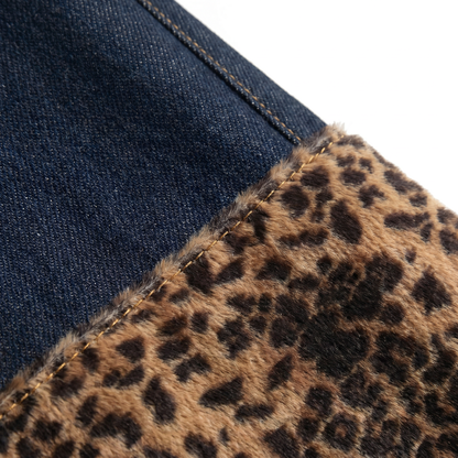LEOPARD CARPENTER DENIM