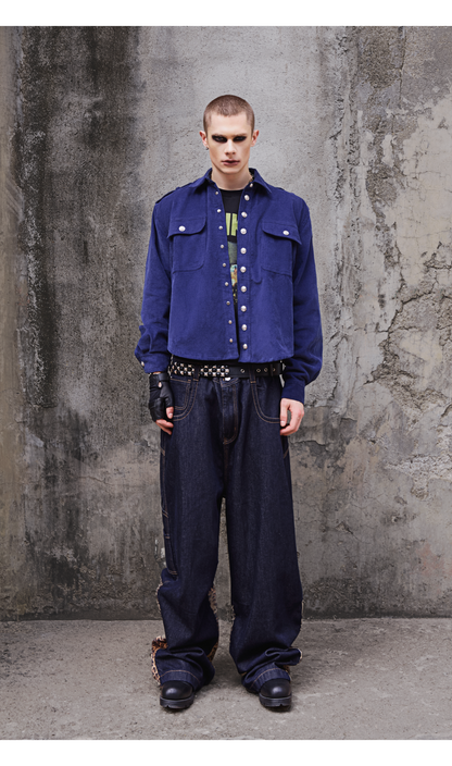 ELECTRIC BLUE CORD SHIRT